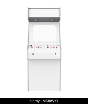 Arcade Game Machine isoliert Stockfoto