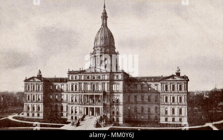 Michigan State Capitol Building. Lansing. 1905 Stockfoto