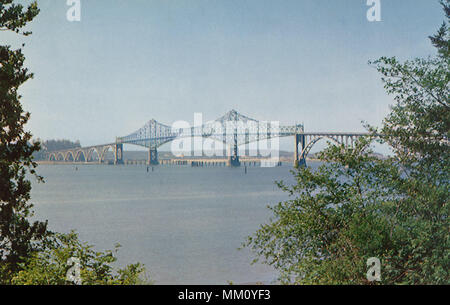 Coos Bay Bridge. North Bend. 1960 Stockfoto