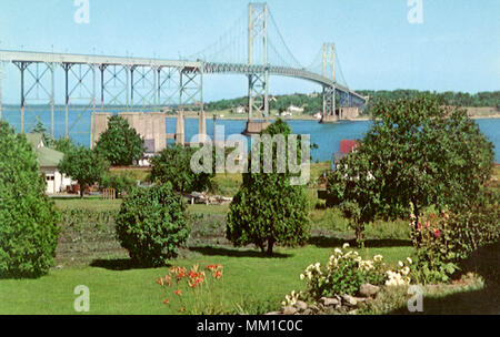 Mt. Hoffe, Brücke zwischen Bristol und Portsmouth. 1959 Stockfoto