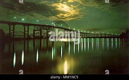 Duluth Superior Hi Brücke. Duluth. 1955 Stockfoto