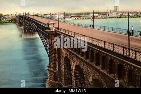 Eads Bridge. East St. Louis. 1935 Stockfoto