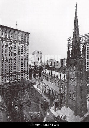 Blick auf die Trinity Church mit United States Express Gebäude 1 Stockfoto