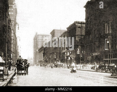 Euclid Avenue nach Osten. Cleveland. 1905 Stockfoto