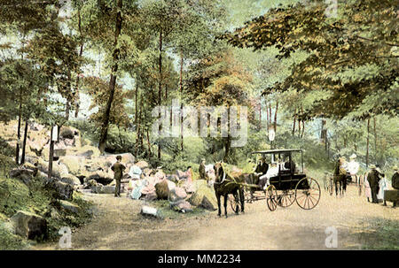 Frühling in Wade Park. Cleveland. 1910 Stockfoto