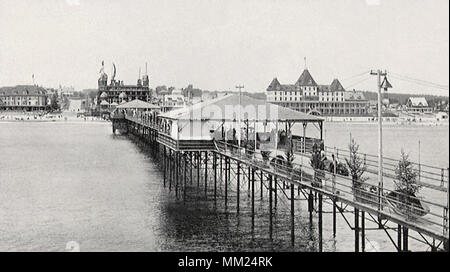 Der Pier. Old Orchard Beach. 1905 Stockfoto