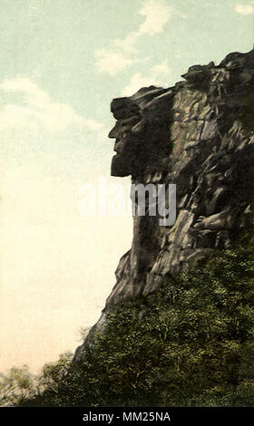 Alten Menschen in die Berge. Franconia Notch. 1914 Stockfoto