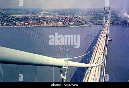 Delaware Memorial Bridge. Wilmington. 1960 Stockfoto