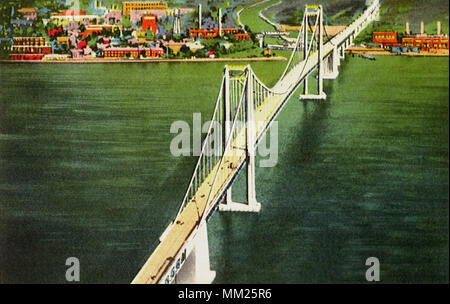 Delaware Memorial Bridge. Wilmington. 1960 Stockfoto