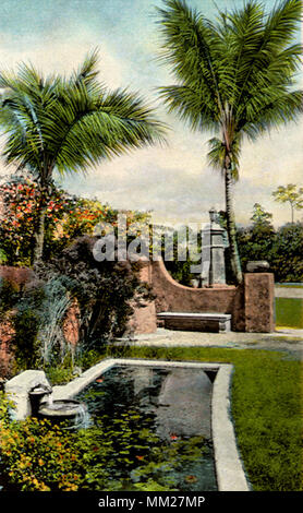 Ponce de Leon Plaza in Coral Gables. Miami. 1920 Stockfoto