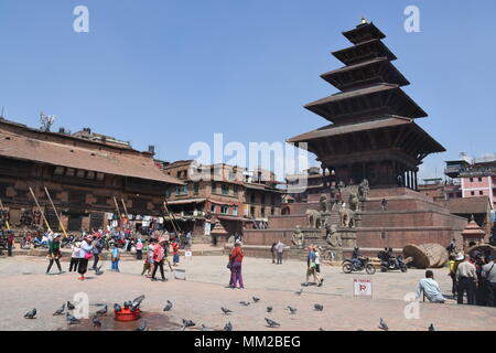 Bhaktapur, Nepal - März 23, 2018: Nyatapola Tempel Stockfoto