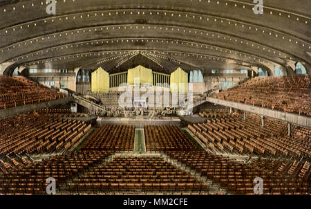 Ocean Grove Auditorium Interieur. Asbury Park. 1913 Stockfoto