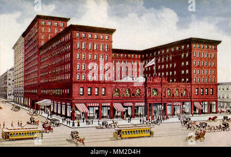 Neue St. Charles Hotel und Anhang. New Orleans. 1910 Stockfoto