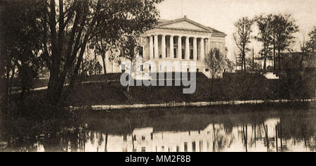 Historisches Gebäude. Büffel. 1930 Stockfoto