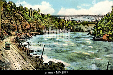 Whirlpool Rapids. Niagara Falls. 1932 Stockfoto