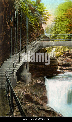 Rainbow Falls. Watkins Glen. 1925 Stockfoto