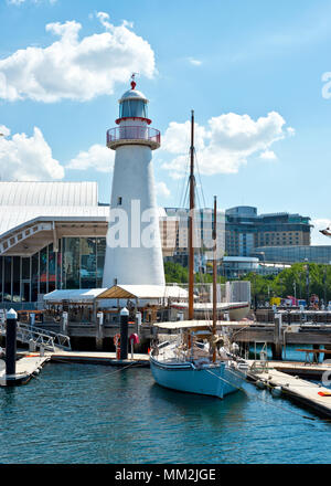 Leuchtturm in der Austrialian Natikonal Maritime Museum in Sydney Stockfoto