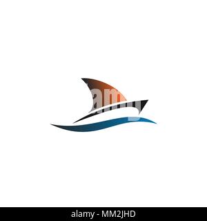 Segelboot Segeln Logo Design, Logo, Vector Icons. Stock Vektor