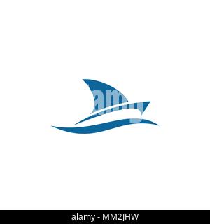 Segelboot Segeln Logo Design, Logo, Vector Icons. Stock Vektor