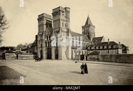 Trinity Kirche und Abtei. Caen. 1910 Stockfoto