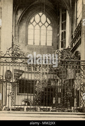 Kirche Saint-Jean-Baptiste. Chaumont. 1910 Stockfoto