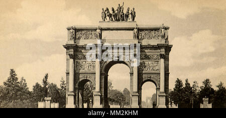 "Arc de Triomphe". Paris. 1910 Stockfoto