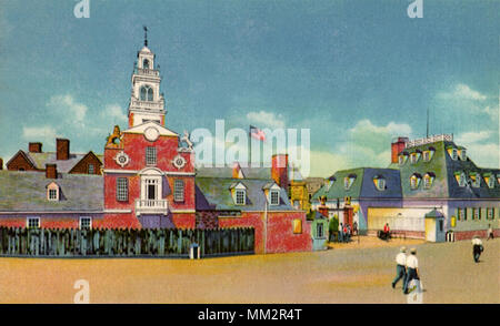 Colonial Village auf der Weltausstellung in Chicago. 1940 Stockfoto