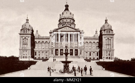 State Capitol Building. Des Moines. 1910 Stockfoto