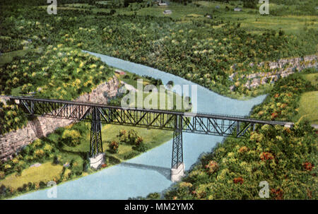 Die Hohe Brücke. Hohe Brücke. 1945 Stockfoto