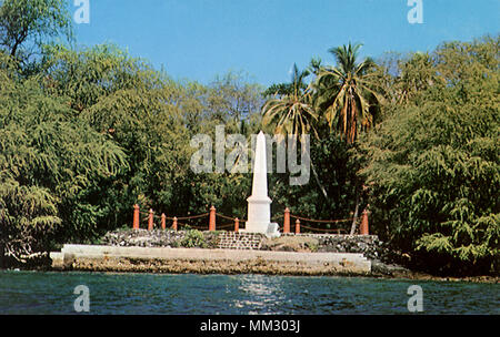 Captain Cook Monument. Kealakekua. 1950 Stockfoto