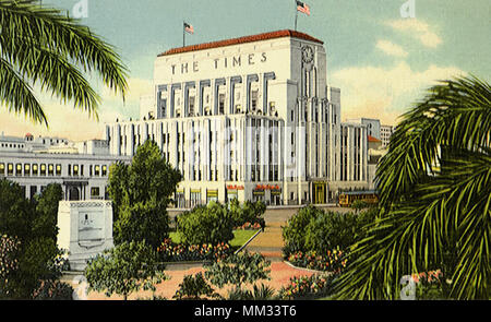 Die Zeiten Gebäude. Los Angeles. 1937 Stockfoto