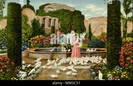 Garten. Mission San Juan Capistrano. 1935 Stockfoto