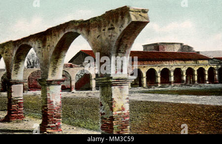 Bögen. Mission San Juan Capistrano. 1905 Stockfoto