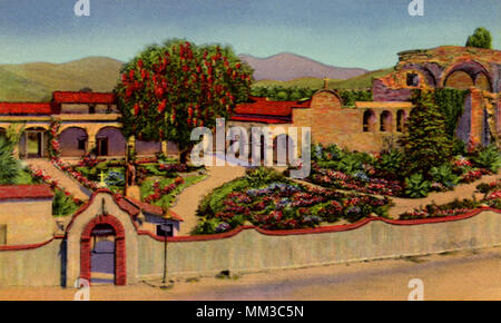 Mission San Juan Capistrano. 1945 Stockfoto