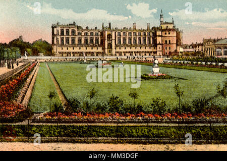 Schloss Blumenbeet. Saint Germain-en-Laye. 1910 Stockfoto