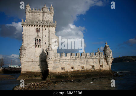 Torre de Belem, Lissabon, Portugal. Stockfoto