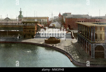 Windward Avenue und die Lagune. Venedig. 1910 Stockfoto