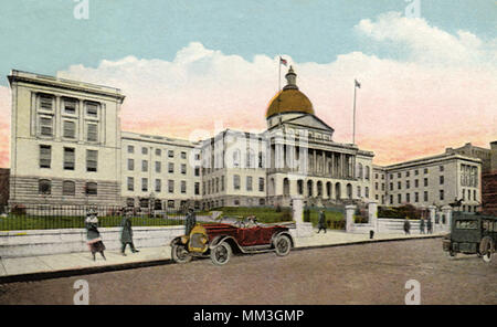 State House am Beacon Hill. Boston. 1925 Stockfoto