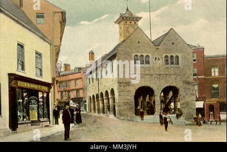 Alter Marktplatz. Ross on Wye. 1910 Stockfoto