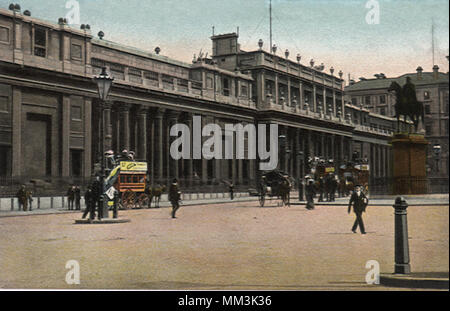 Bank von England. London. 1910 Stockfoto