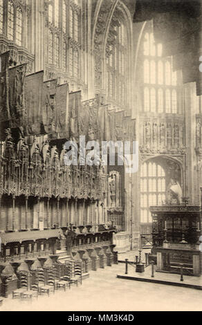 Kapelle in der Westminster Abbey. London. 1910 Stockfoto