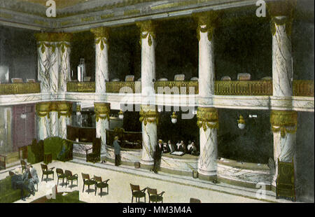 Lobby bei Jefferson Hotel. Richmond. 1910 Stockfoto