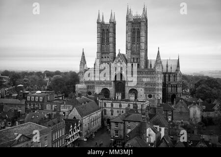 Die Kathedrale von Lincoln, Großbritannien Stockfoto