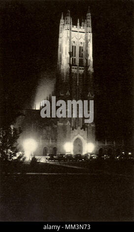 Duke University Kapelle. Durham. 1930 Stockfoto