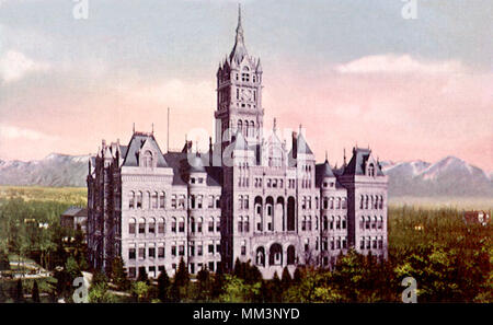 City and County Building. Salt Lake City. 1947 Stockfoto