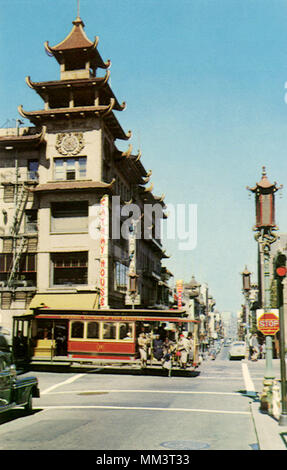 Der Grant Avenue. Chinatown. San Francisco. 1965 Stockfoto