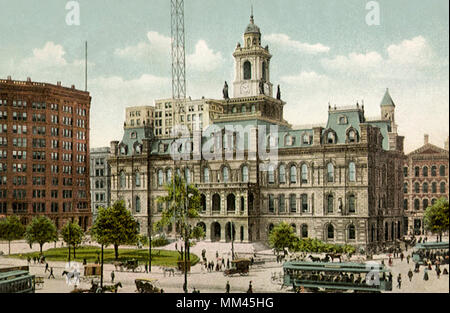 City Hall. Detroit. 1909 Stockfoto