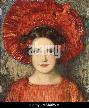 Franz von Stuck - Porträt des Künstlers Tochter Mary 1. Stockfoto