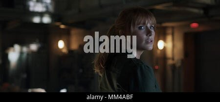 Jurassic Welt: Gefallene Königreich ist eine bevorstehende Amerikanische science fiction Abenteuer Film unter der Regie von J.A.Bayona. Der Film ist eine Fortsetzung zu Jurassic Welt (2015) und ist der fünfte Teil der Jurassic Park Filmreihe, sowie der zweite Teil einer geplanten Trilogie Jurassic Welt. Dieses Foto ist nur für den redaktionellen Gebrauch bestimmt und unterliegen dem Copyright der Film Company und/oder der Fotograf durch den Film oder die Produktion Firma zugewiesen und kann nur reproduziert durch Veröffentlichungen im Zusammenhang mit der Förderung der oben genannten Film. Eine obligatorische Gutschrift auf dem Film Firma ist erforderlich. Das Foto Stockfoto