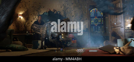 Jurassic Welt: Gefallene Königreich ist eine bevorstehende Amerikanische science fiction Abenteuer Film unter der Regie von J.A.Bayona. Der Film ist eine Fortsetzung zu Jurassic Welt (2015) und ist der fünfte Teil der Jurassic Park Filmreihe, sowie der zweite Teil einer geplanten Trilogie Jurassic Welt. Dieses Foto ist nur für den redaktionellen Gebrauch bestimmt und unterliegen dem Copyright der Film Company und/oder der Fotograf durch den Film oder die Produktion Firma zugewiesen und kann nur reproduziert durch Veröffentlichungen im Zusammenhang mit der Förderung der oben genannten Film. Eine obligatorische Gutschrift auf dem Film Firma ist erforderlich. Das Foto Stockfoto